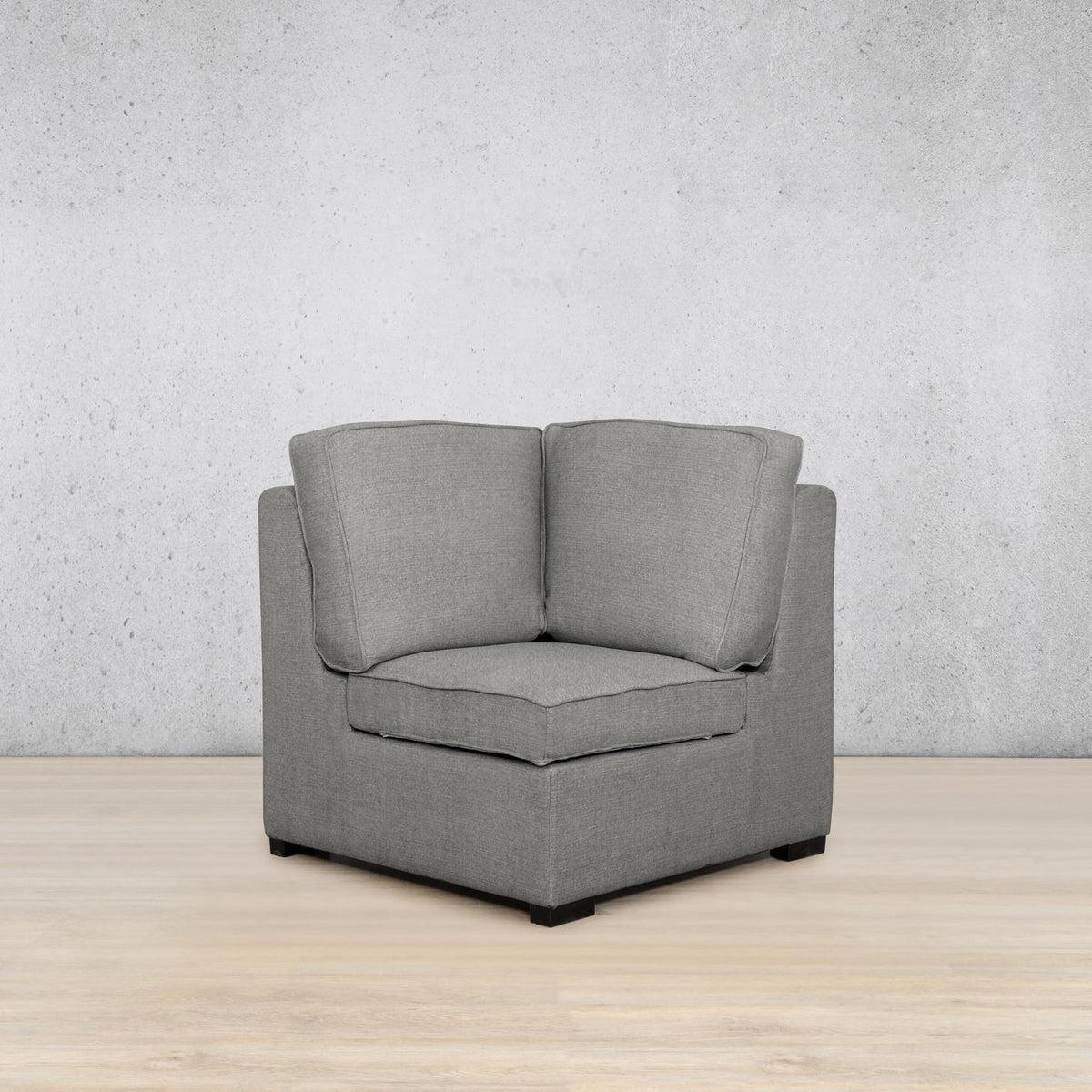 Rome Fabric Corner Fabric Sofa Leather Gallery | Kenya Grey