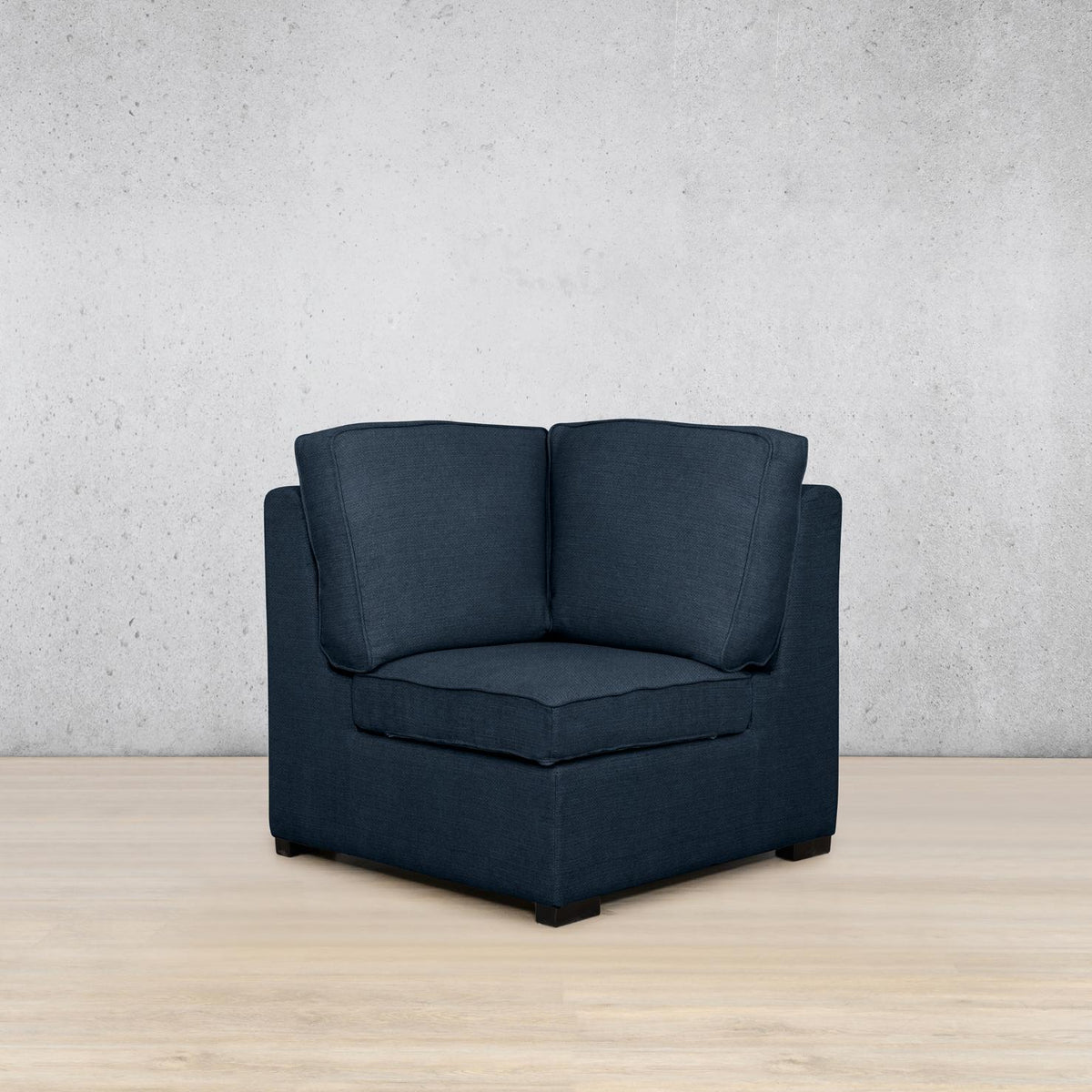 Rome Fabric Corner Fabric Sofa Leather Gallery | Kenya Navy Blue