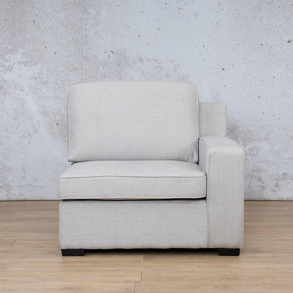 Rome Fabric 1 Seater Sofa Right Hand Facing (RHF) - Oyster - Fabric Couches, Modular couches, small couch, sofa couch for sale
