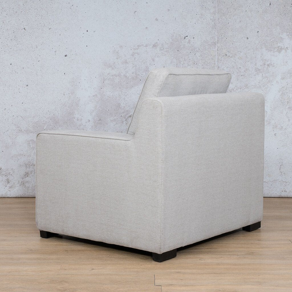 Back view, Rome Fabric 1 Seater Sofa - oyster | Couches, single couch, fabric couch