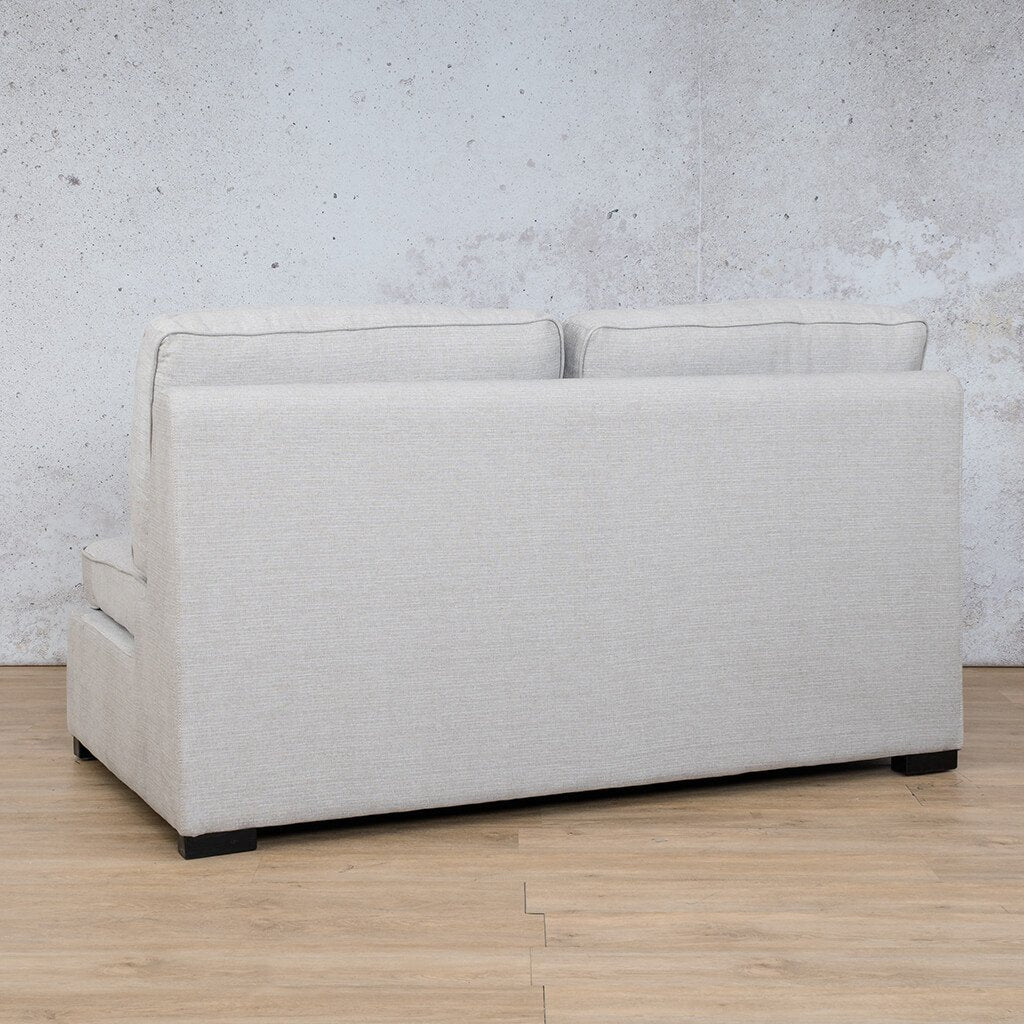 Rome Fabric Armless 2 Seater Fabric Sofa Leather Gallery