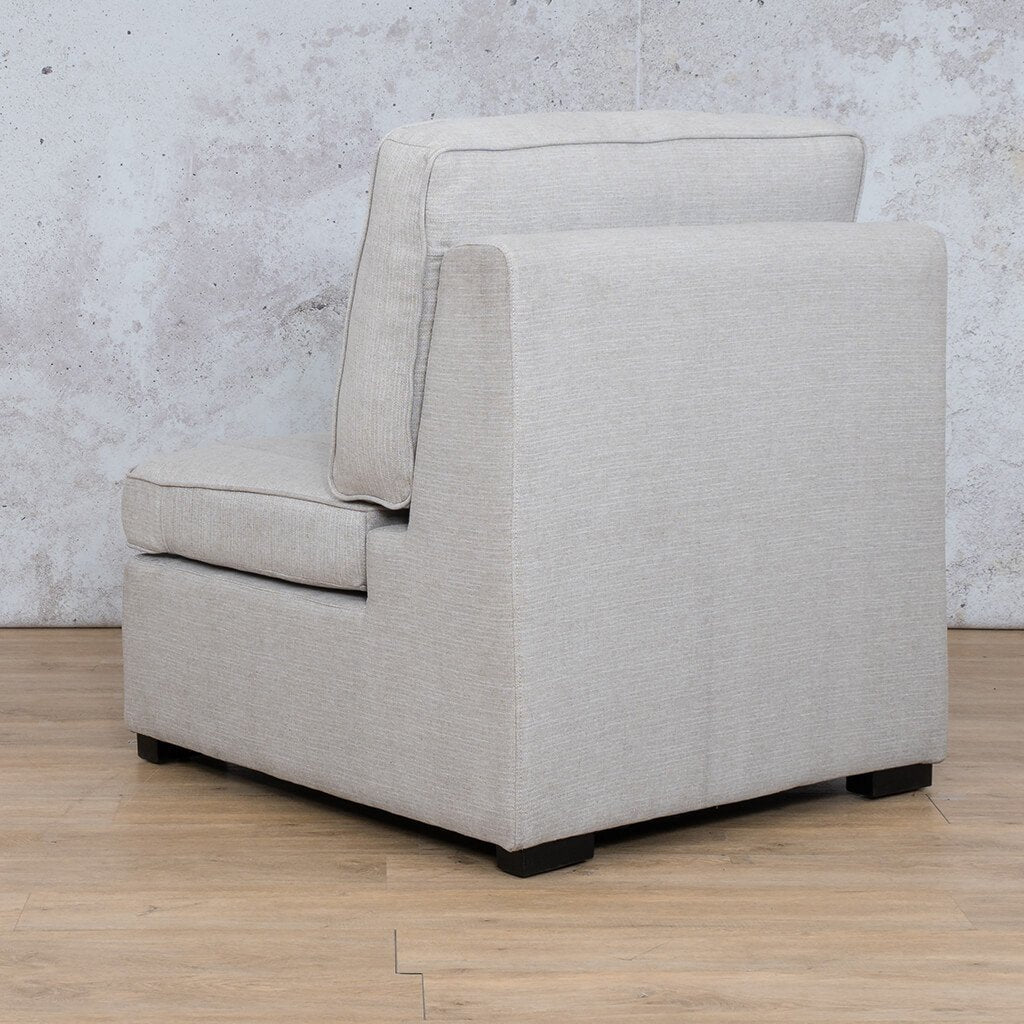 Rome Fabric Armless Chair Fabric Sofa Leather Gallery Oyster