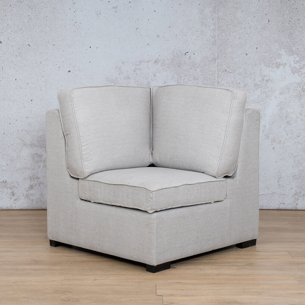 Arizona Fabric Corner Fabric Sofa Leather Gallery Oyster-A WAREHOUSE COLLECTION - PINETOWN OR NORTHRIDING Full Feathers