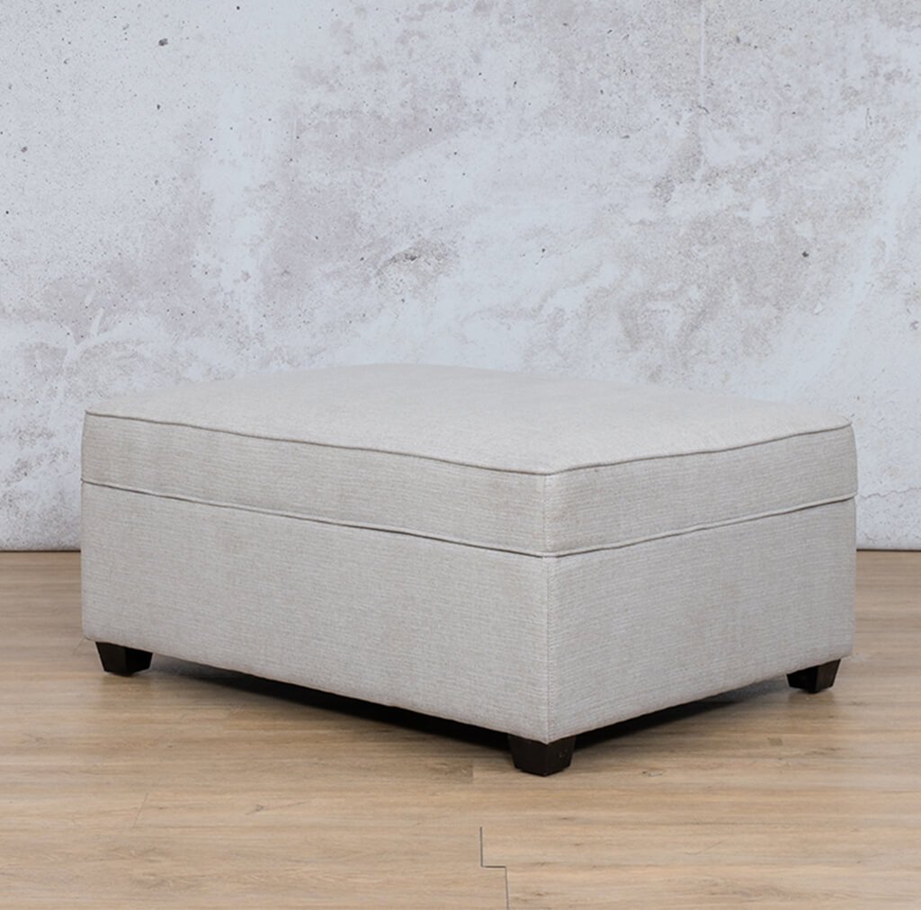 Rome Fabric Ottoman Fabric Sofa Leather Gallery Oyster 