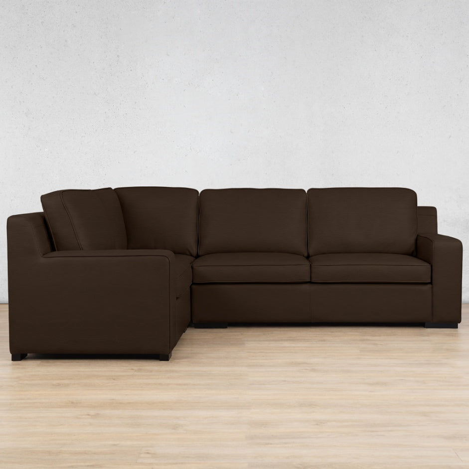 Rome 4 Seater L-Shape Sofa - LHF Leather Sofa Leather Gallery Czar Chocolate