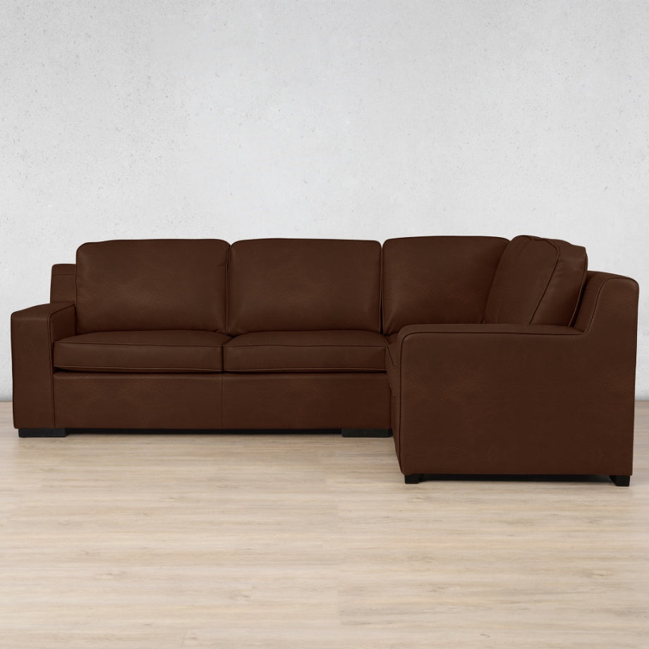 Rome 4 Seater L-Shape Sofa - RHF Leather Sofa Leather Gallery Royal Cognac