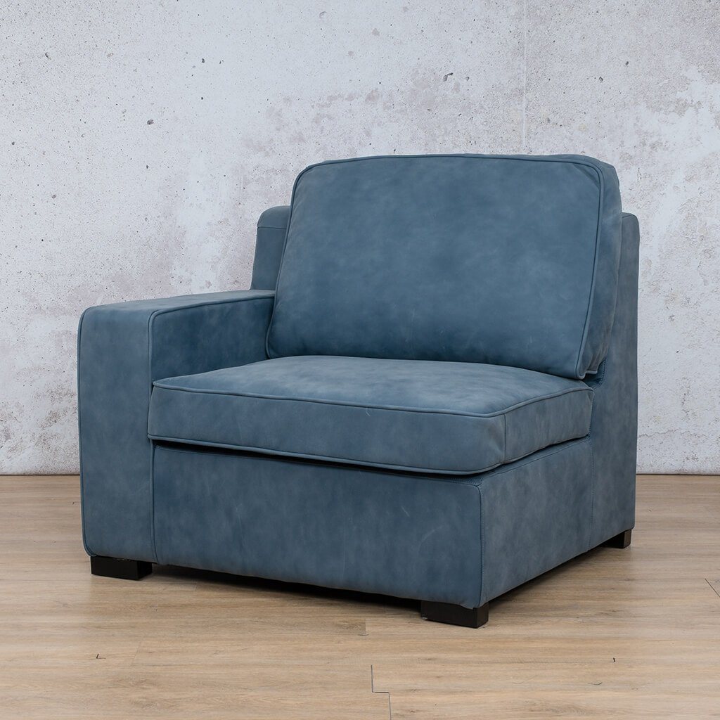 Rome 1 Seater Leather 1 Arm Couch - LHF - Leather Armchair