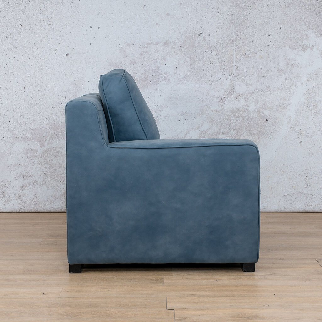 Rome 1 Seater Leather 1 Arm Couch - LHF - Leather Armchair