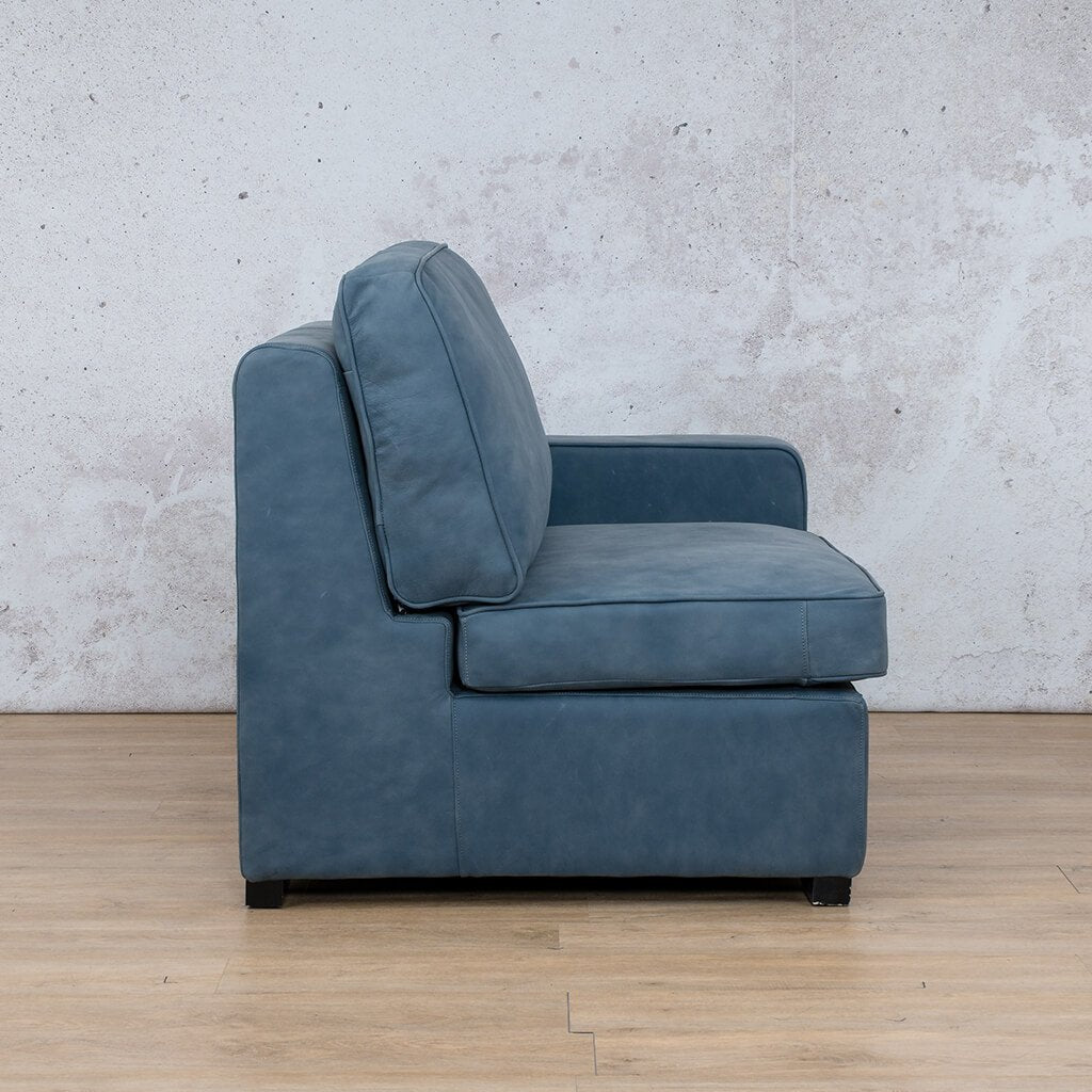 Rome 1 Seater Leather 1 Arm Couch - RHF - Leather Armchair