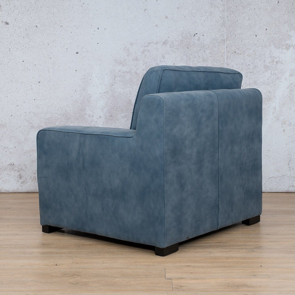 Rome 1 Seater Leather 1 Arm Couch - RHF - Leather Armchair
