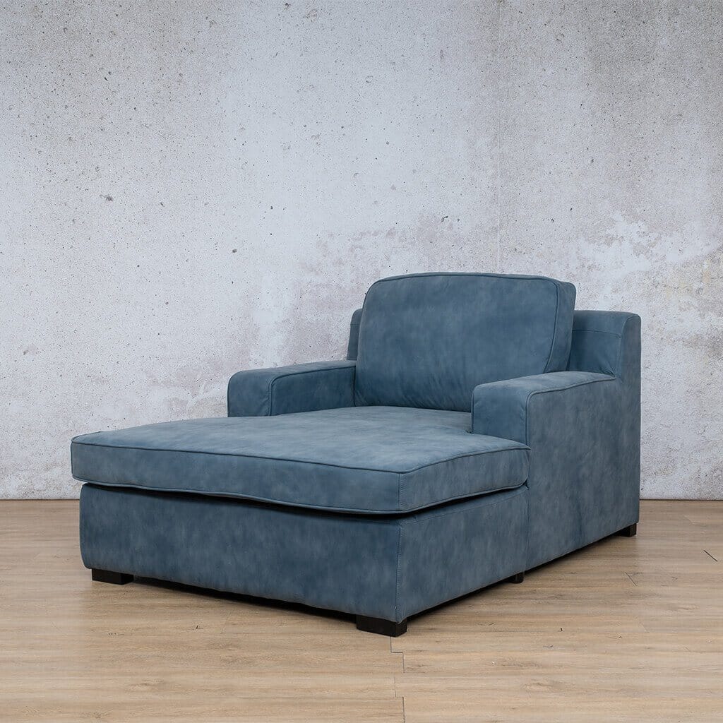 Rome Leather 2 Arm Chaise - Leather Armchair