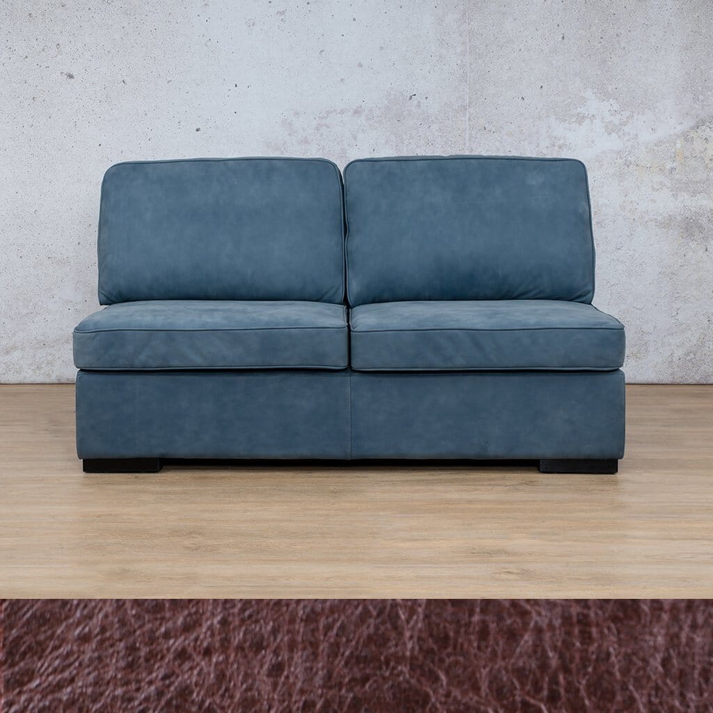 Rome Leather Armless - 2 Seater Leather Sofa Leather Gallery 