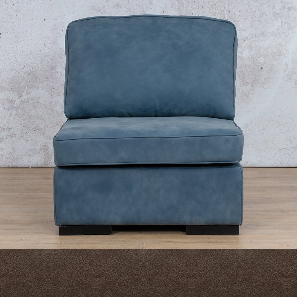 Arizona Leather Armless Chair Leather Gallery Country Ox Blood WAREHOUSE COLLECTION - PINETOWN OR NORTHRIDING Feathers & Foam