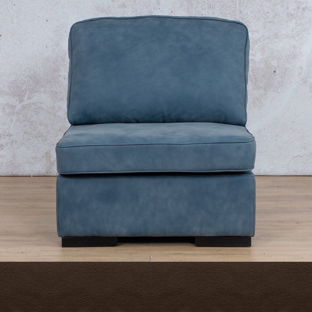 Arizona Leather Armless Chair Leather Gallery Czar Ox Blood WAREHOUSE COLLECTION - PINETOWN OR NORTHRIDING Feathers & Foam