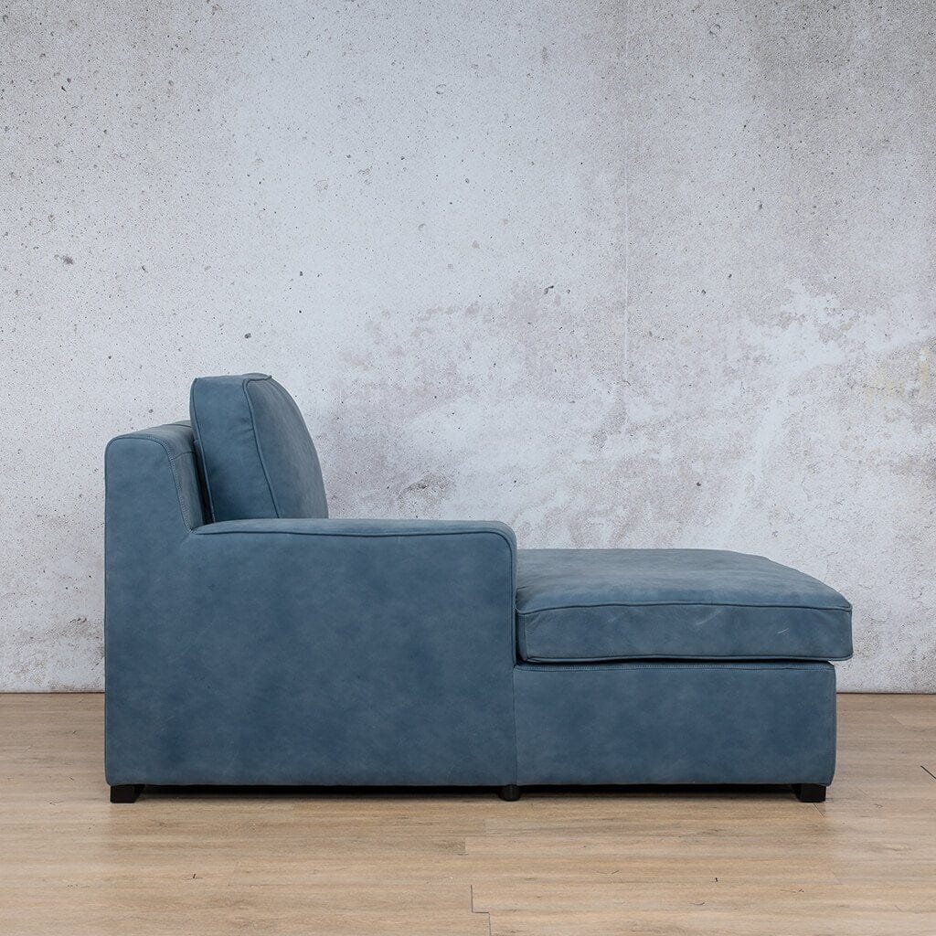 Rome Leather Chaise 1 Arm - LHF - Leather Chaise Armchair