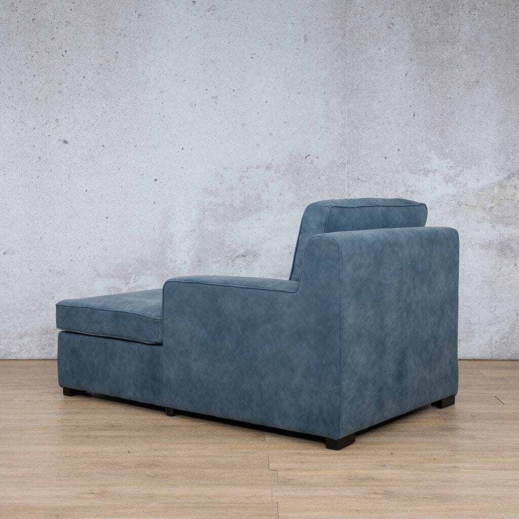 Rome Leather Chaise 1 Arm - RHF - Leather Chaise Armchair