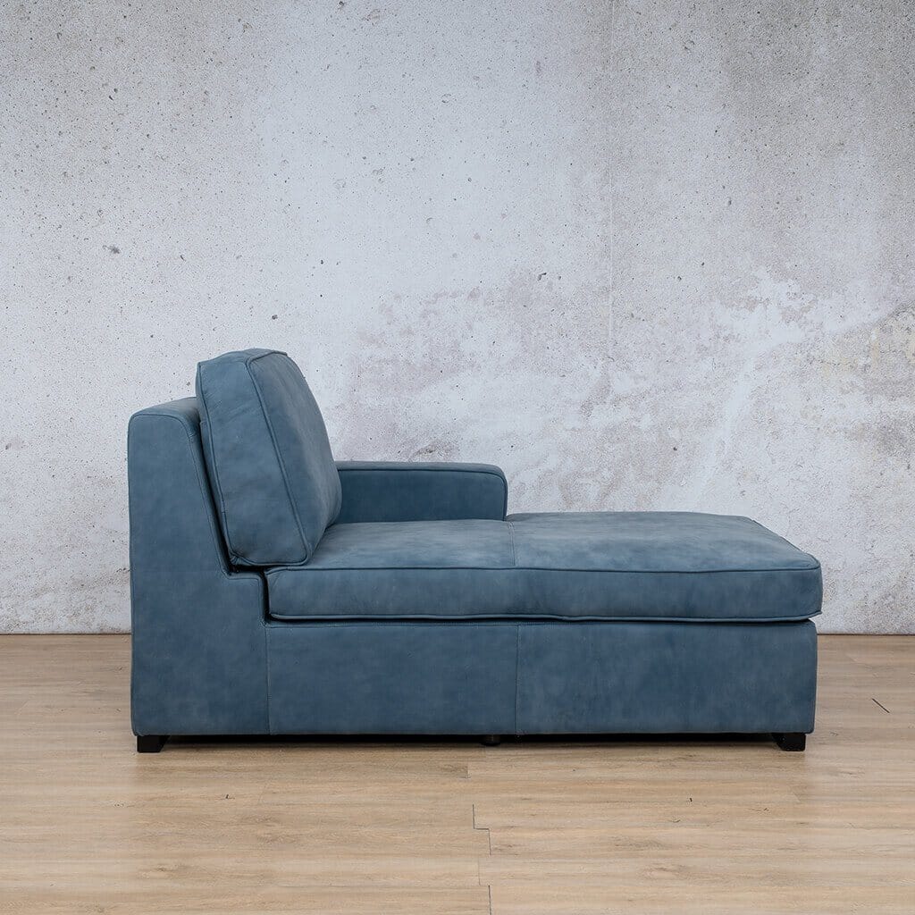 Rome Leather Chaise 1 Arm - RHF - Leather Chaise Armchair