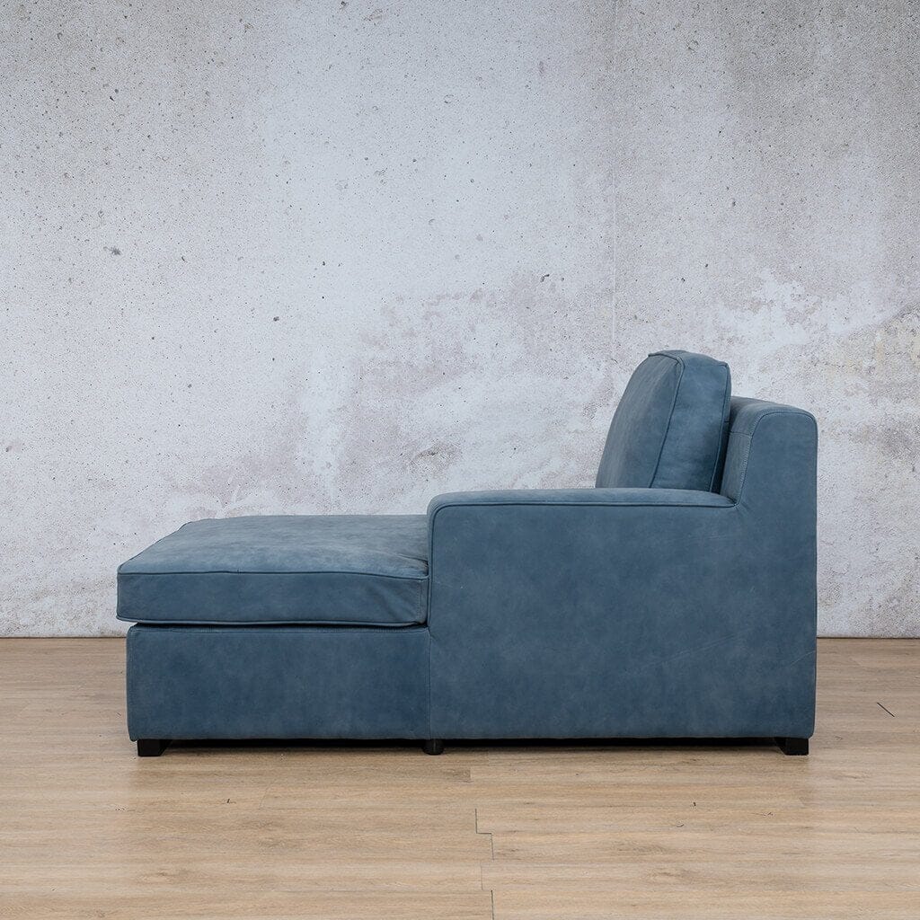 Rome Leather Chaise 1 Arm - RHF - Leather Chaise Armchair