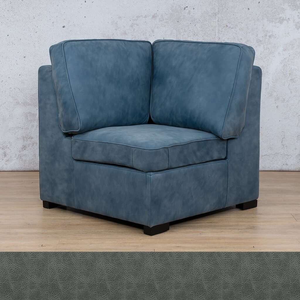 Arizona Leather Corner Leather Gallery Bedlam Blue Night WAREHOUSE COLLECTION - PINETOWN OR NORTHRIDING Full Foam