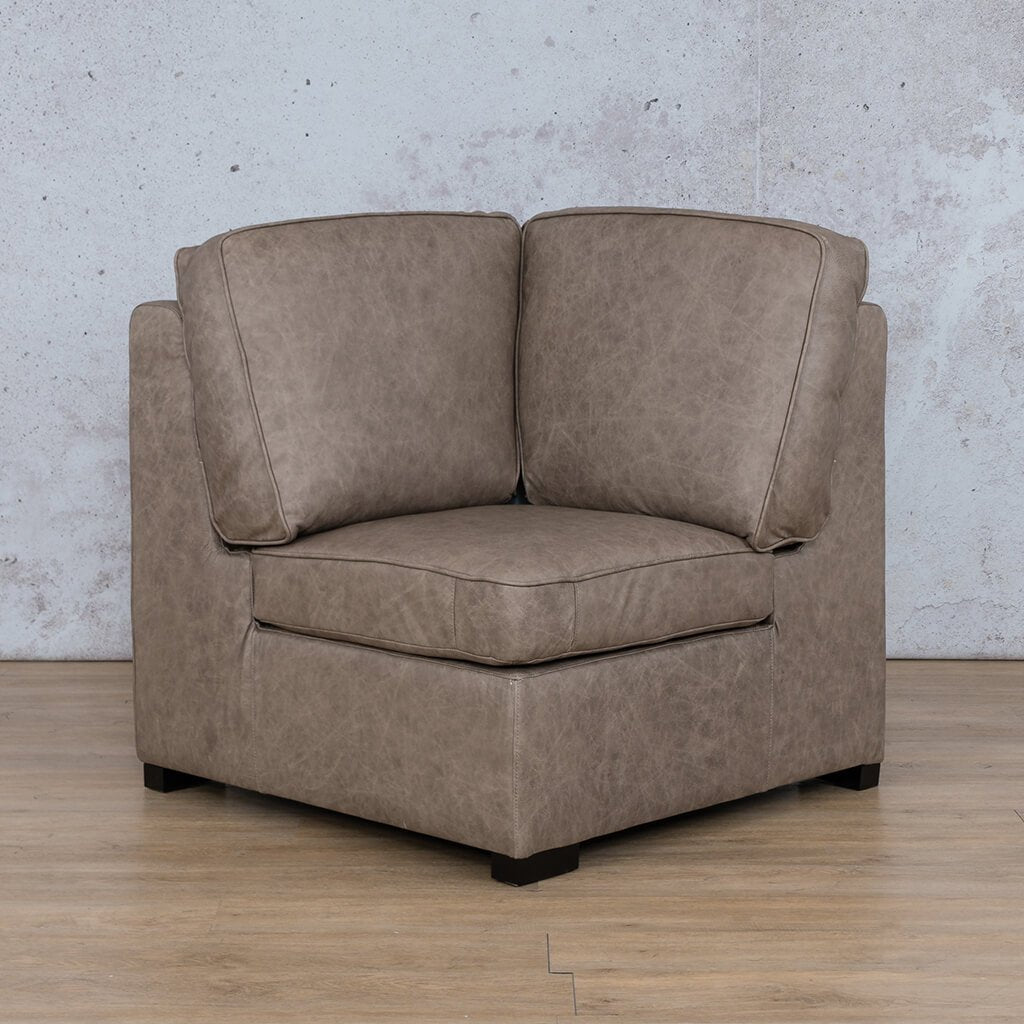 Arizona Leather Corner Leather Gallery Bedlam Taupe WAREHOUSE COLLECTION - PINETOWN OR NORTHRIDING Full Foam