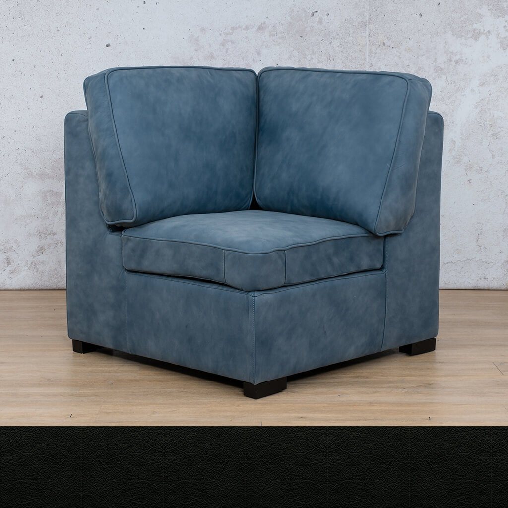 Arizona Leather Corner Leather Gallery Czar Black WAREHOUSE COLLECTION - PINETOWN OR NORTHRIDING Full Foam