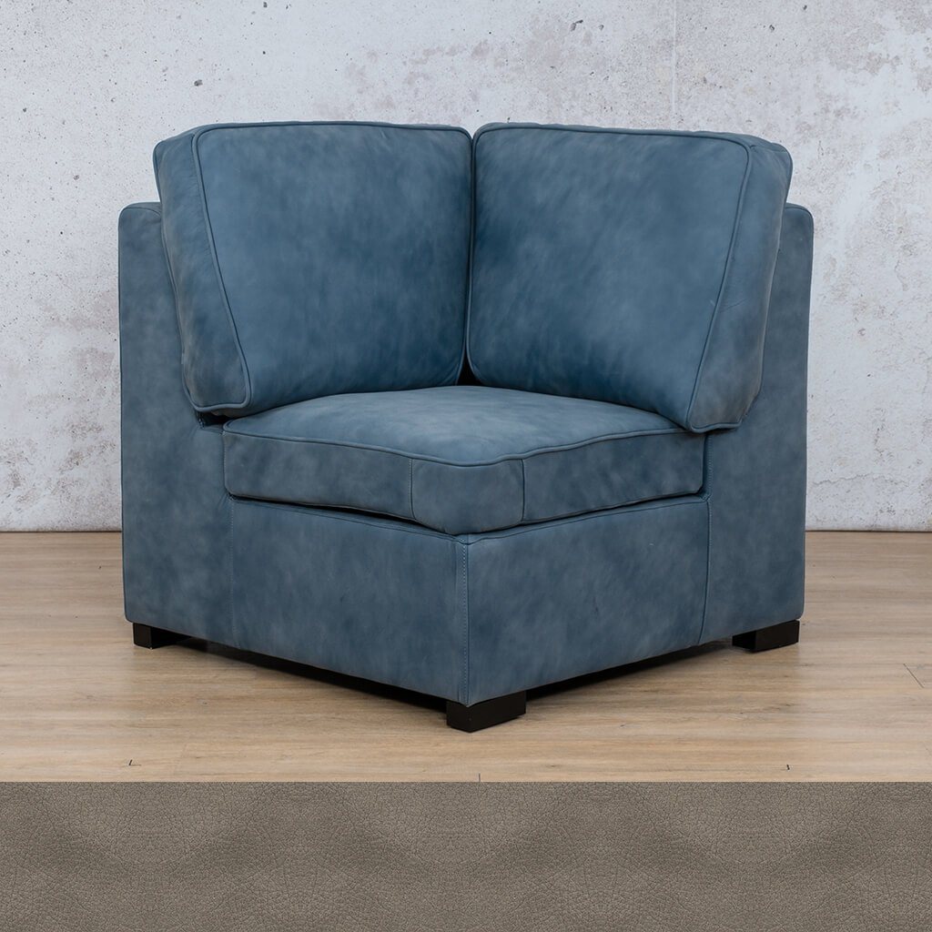 Arizona Leather Corner Leather Gallery Flux Grey WAREHOUSE COLLECTION - PINETOWN OR NORTHRIDING Full Foam