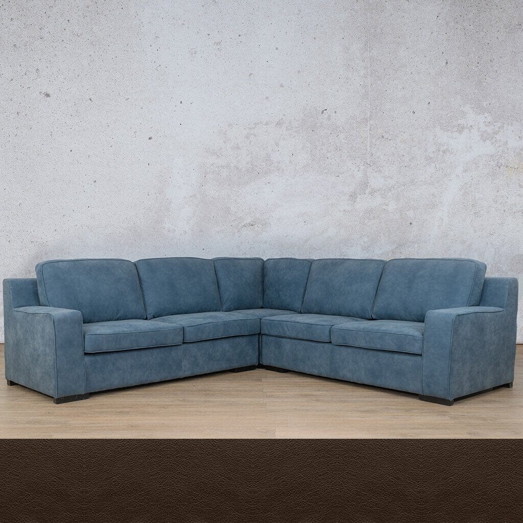 Rome Leather L-Sectional 5 Seater Leather Sectional Leather Gallery Czar Ox Blood