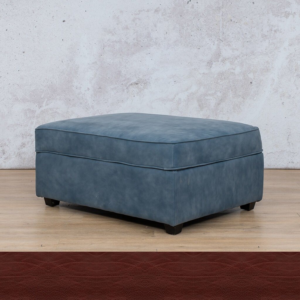 Rome Leather Ottoman Leather Sofa Leather Gallery Czar Ruby  