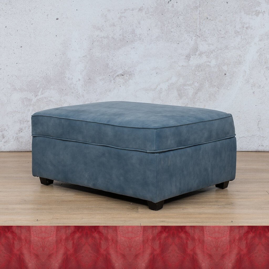 Rome Leather Ottoman Leather Sofa Leather Gallery Royal Ruby  