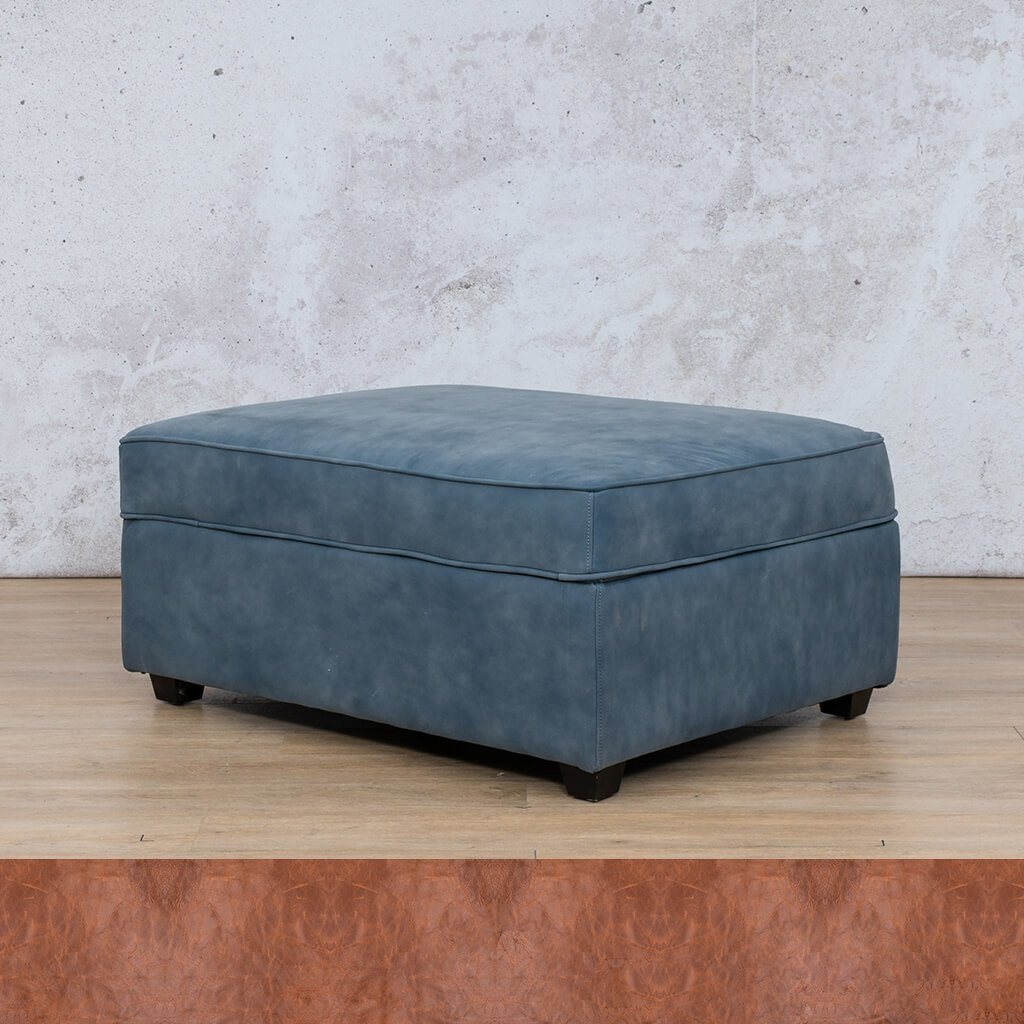 Arizona Leather Ottoman Leather Sofa Leather Gallery Royal Saddle WAREHOUSE COLLECTION - PINETOWN OR NORTHRIDING Full Foam