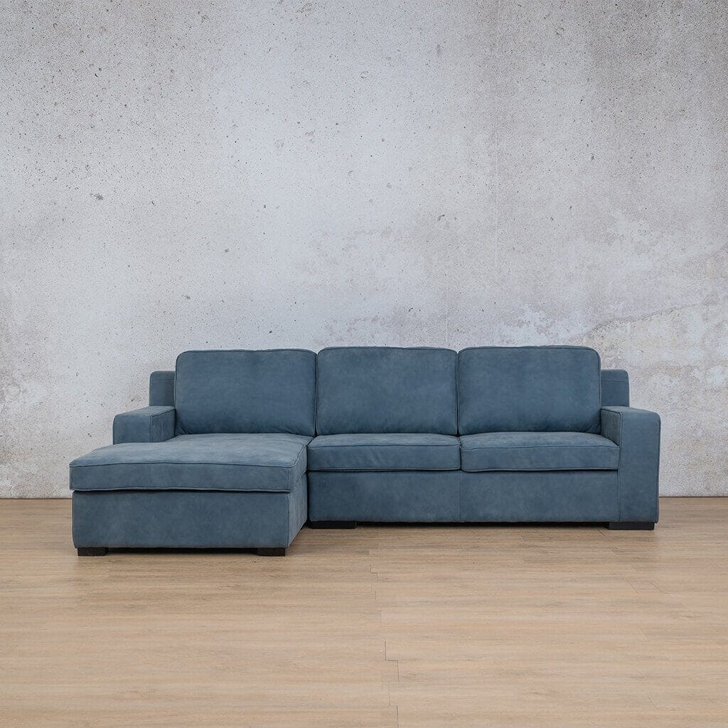 Rome Leather Sofa Chaise Sectional - LHF Leather Sectional Leather Gallery 