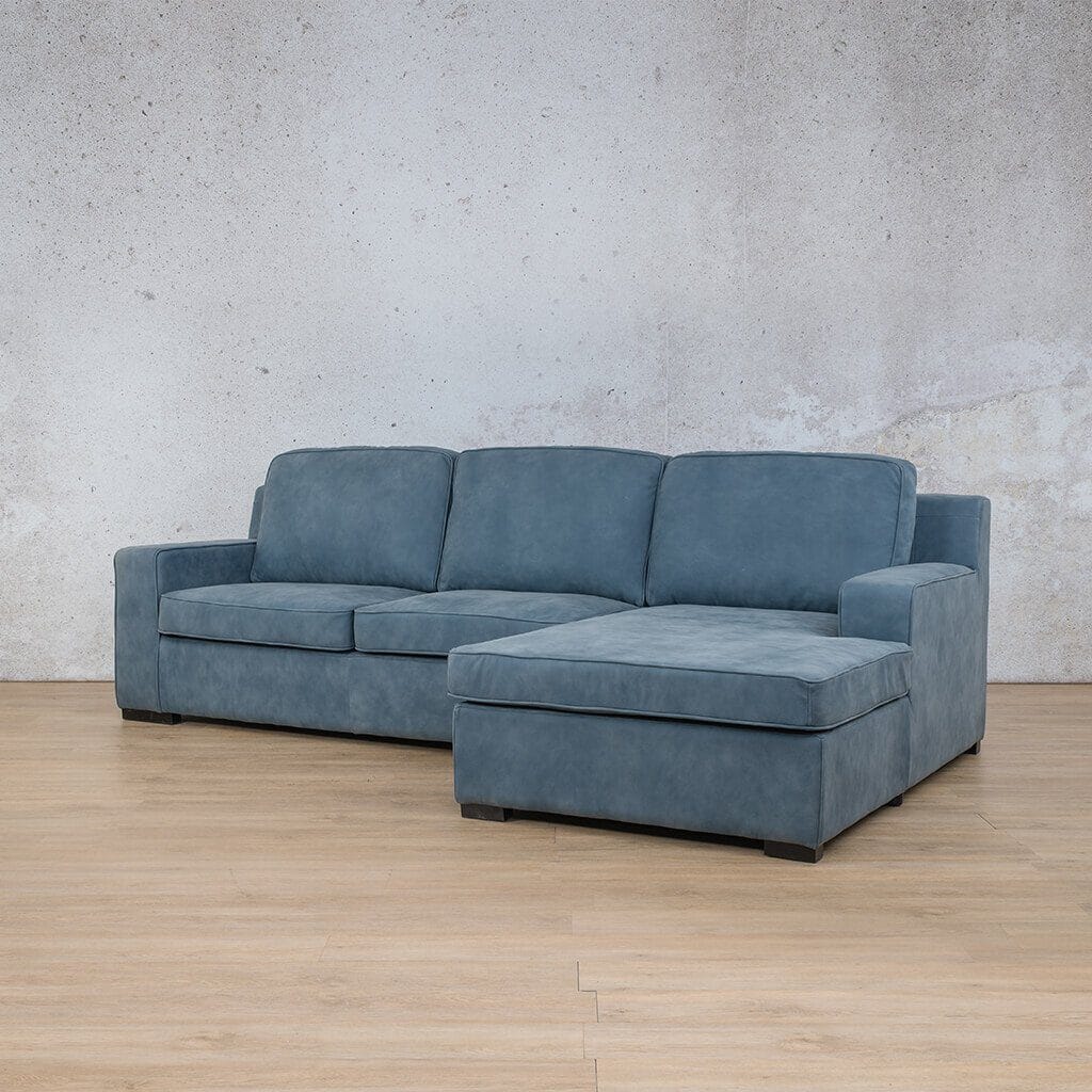 Rome Leather Sofa Chaise Sectional - RHF Leather Sectional Leather Gallery