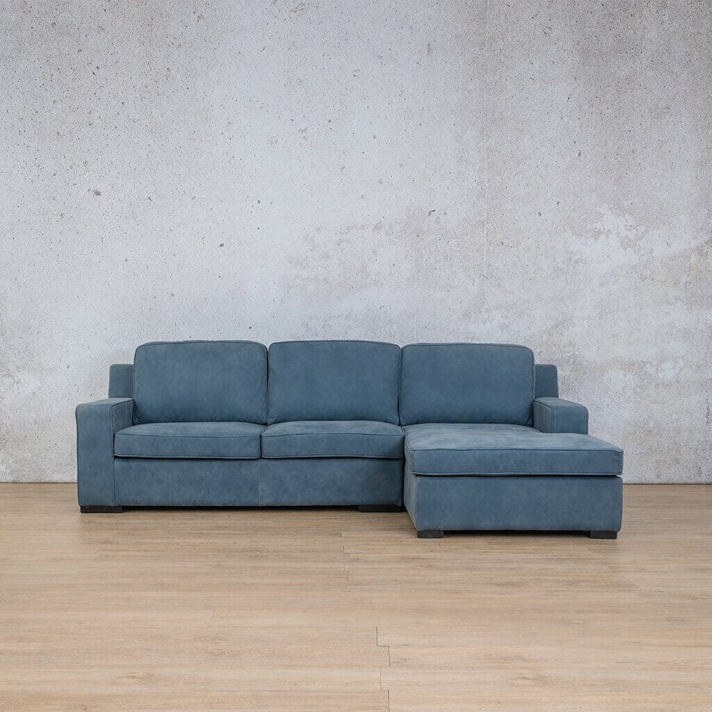 Rome Leather Sofa Chaise Sectional - RHF Leather Sectional Leather Gallery