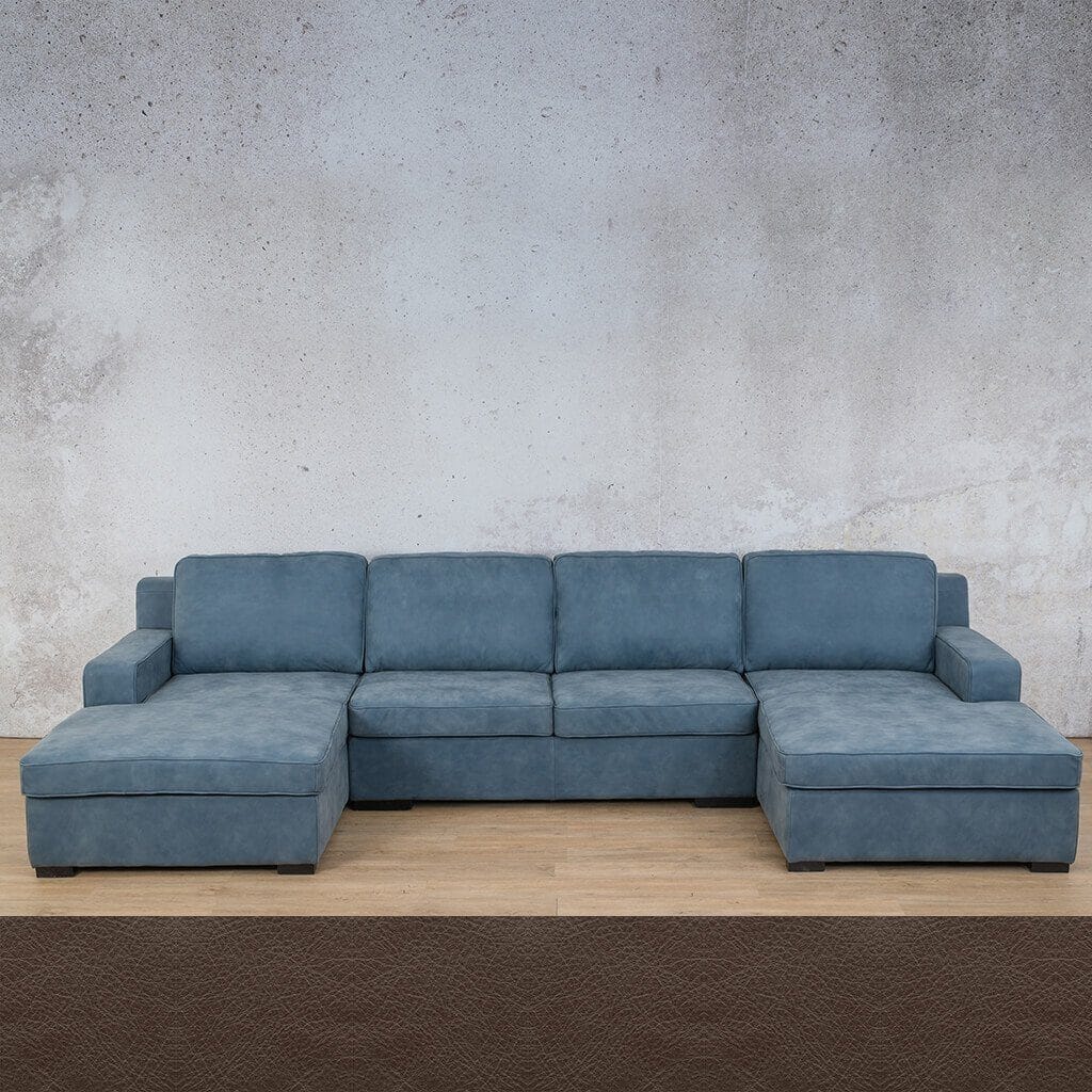 Rome Leather Sofa U-Chaise Sectional Leather Sectional Leather Gallery Country Ox Blood