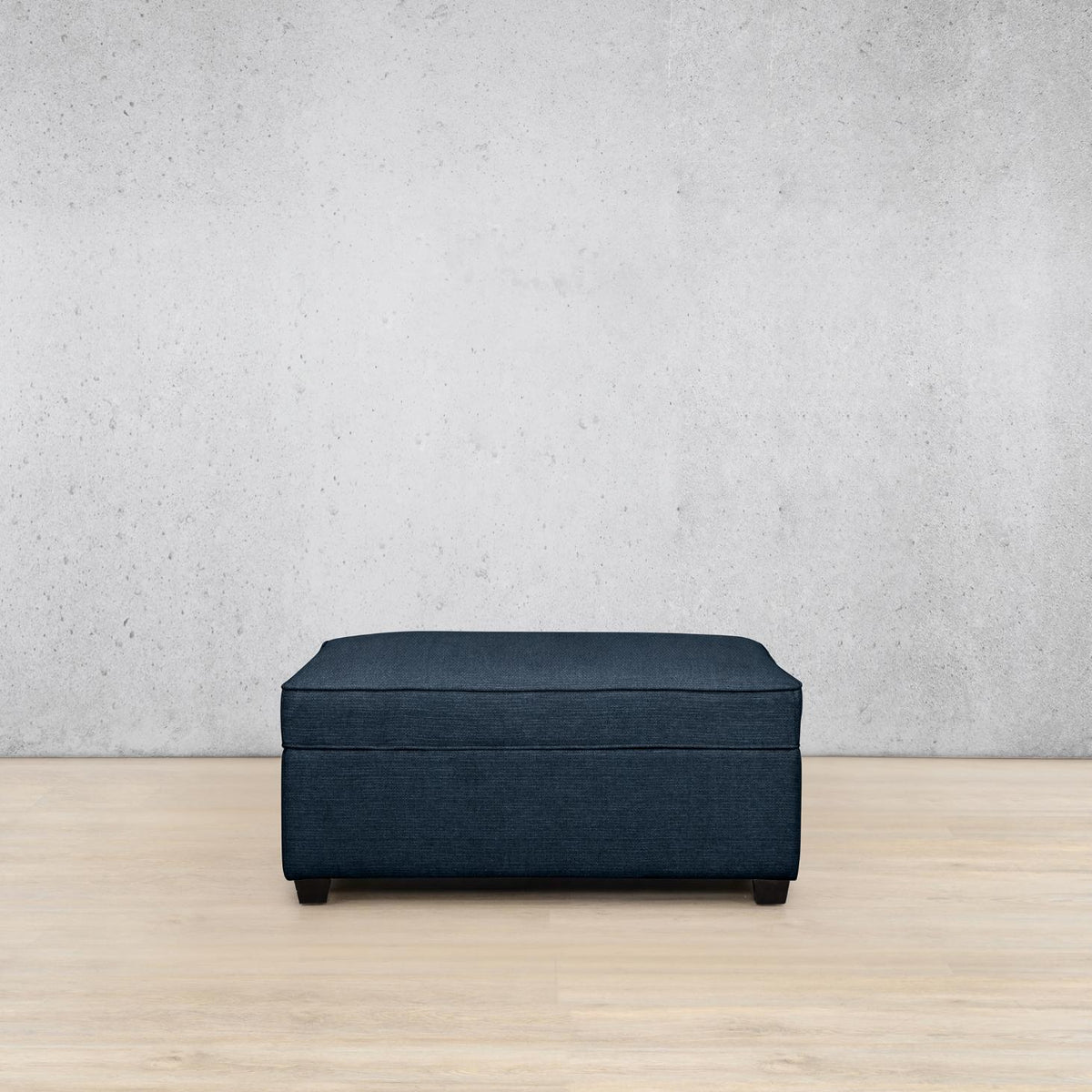 Rome Fabric Ottoman Fabric Sofa Leather Gallery | Kenya Navy Blue 