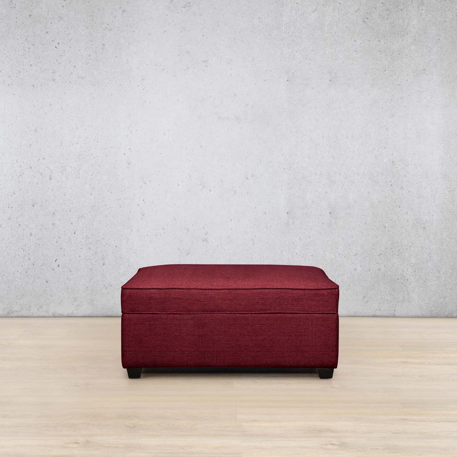 Rome Fabric Ottoman Fabric Sofa Leather Gallery | Kenya Red