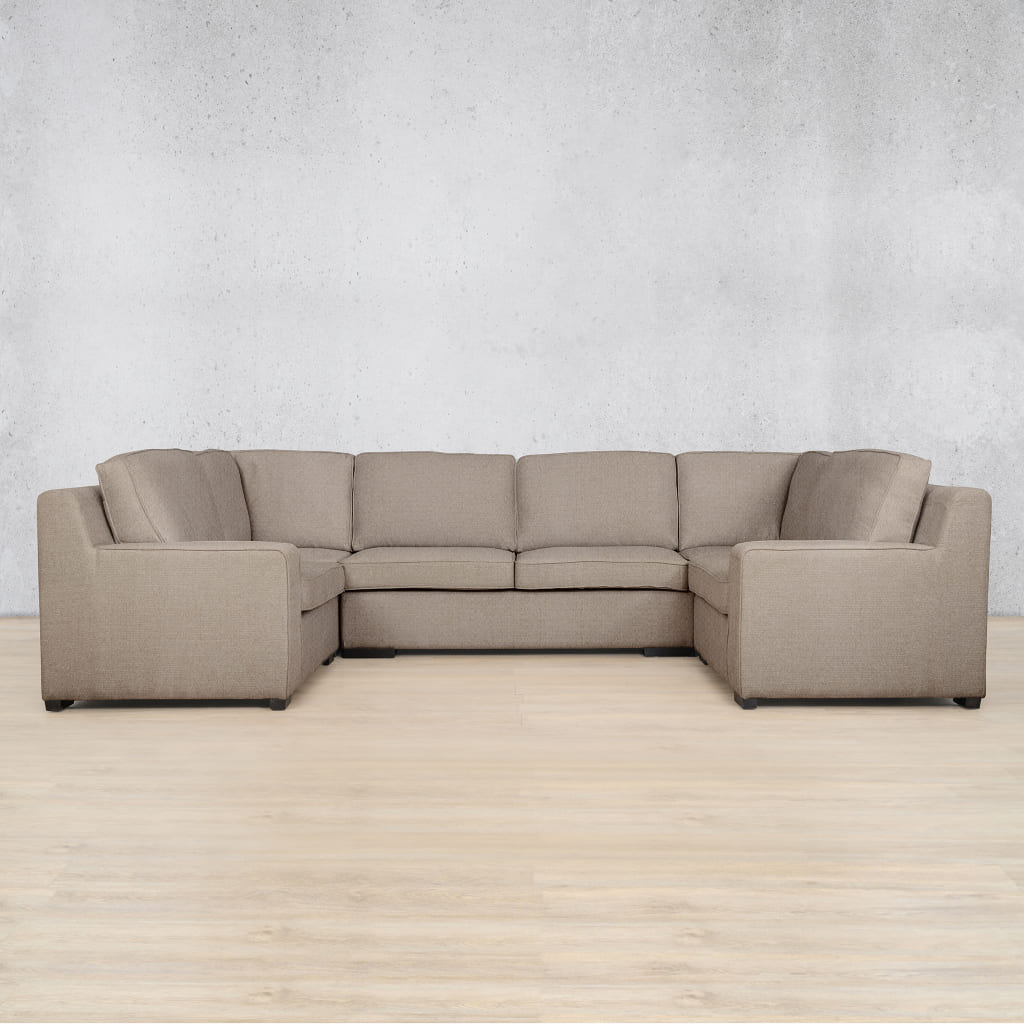 Rome 6 Seater Fabric U Shape Couch