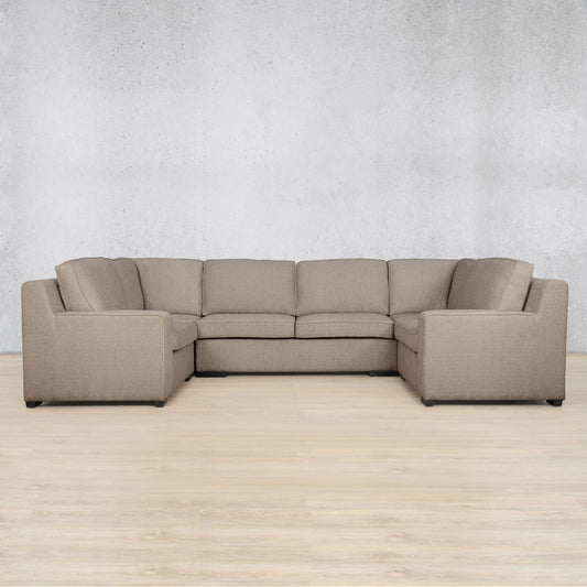 Rome 6 Seater Fabric U Shape Couch