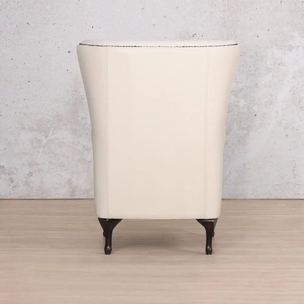Salina Leather Armchair - Wingback Armchair & Customisable Leather - Occasional Chair
