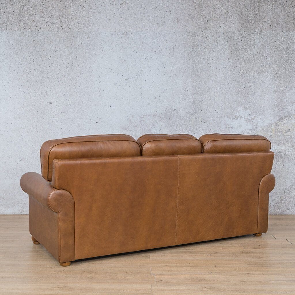 Salisbury 3 + 2 + 1 Leather Sofa Suite - Leather Sofa-czar-pecan
