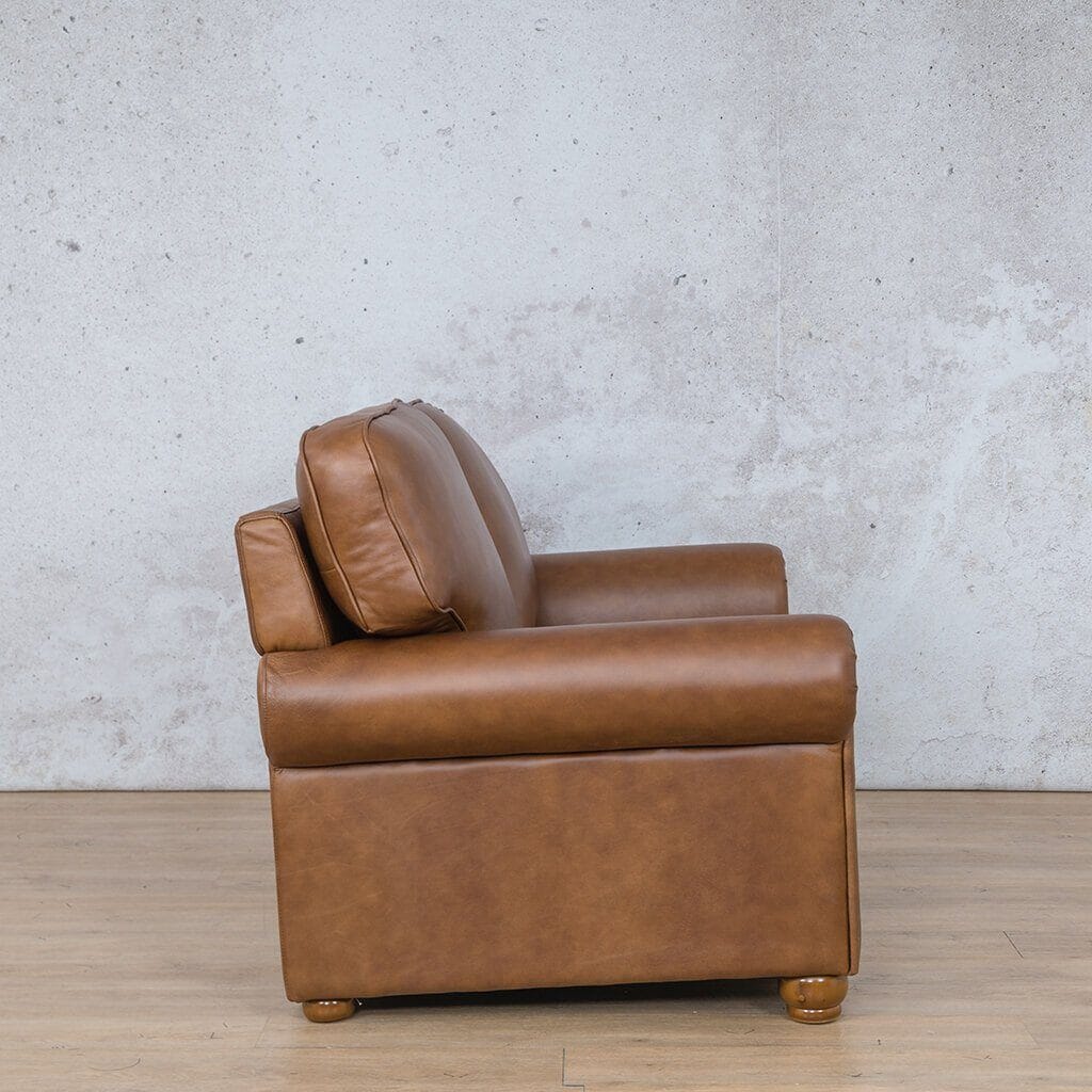 Salisbury 3 + 2 + 1 Leather Sofa Suite - Leather Sofa-czar pecan