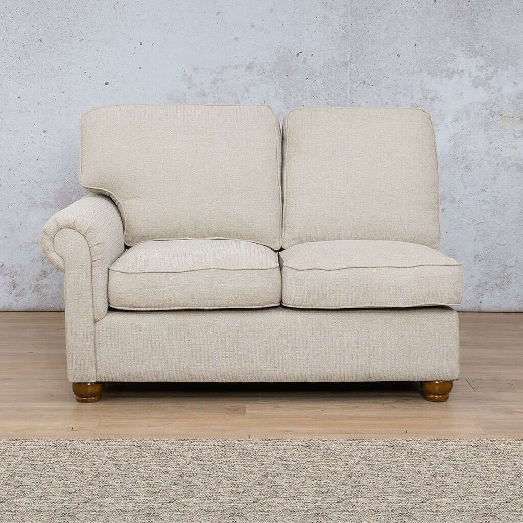 Salisbury Fabric 2 Seater Right Arm Fabric Sofa Leather Gallery Pebble WAREHOUSE COLLECTION - PINETOWN OR NORTHRIDING Full Foam