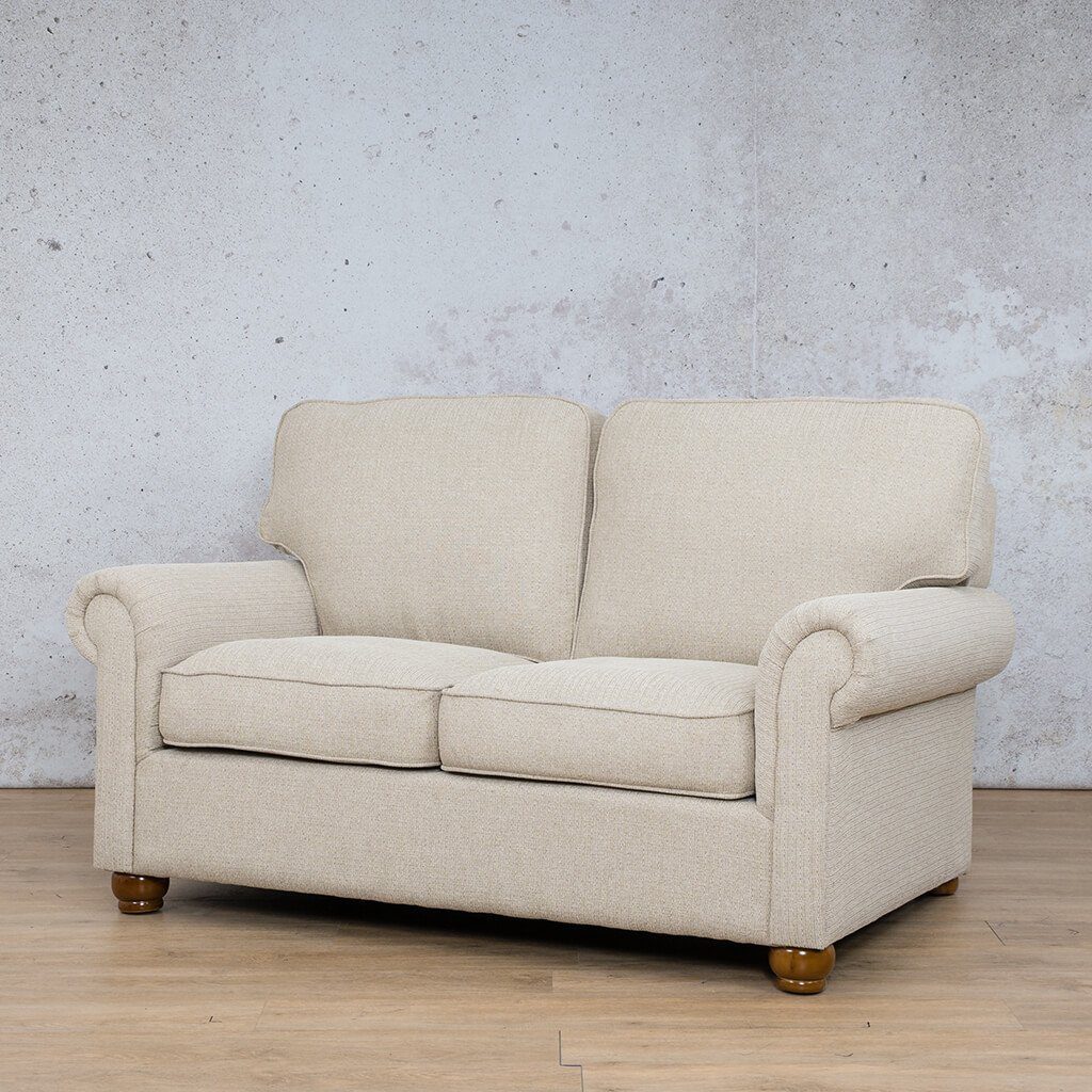 Salisbury Fabric 2 Seater Fabric Sofa Leather Gallery-oyster