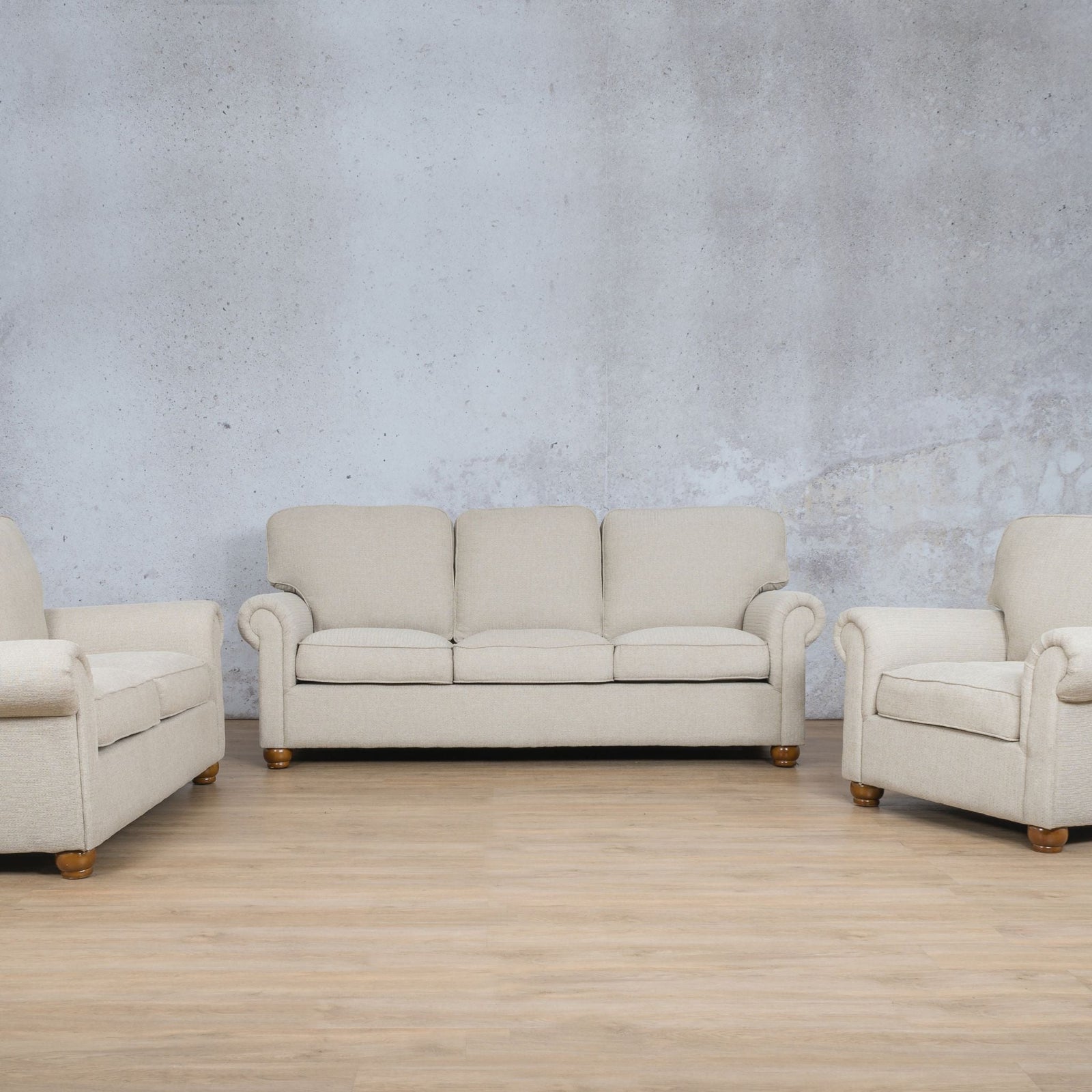 Salisbury Fabric 3 + 2 + 1 Sofa Suite - Fabric Sofa