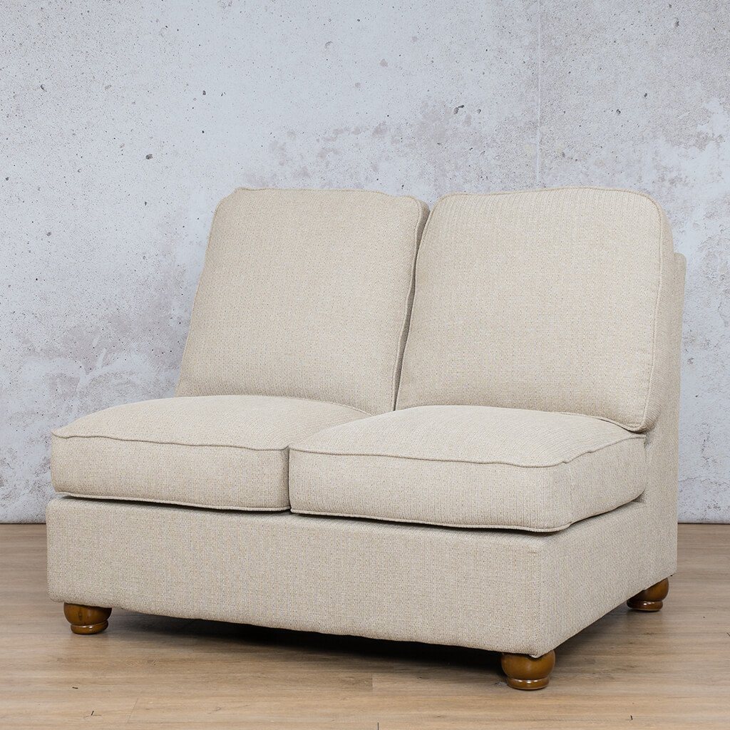 Salisbury Fabric Armless 2 Seater Fabric Sofa Leather Gallery