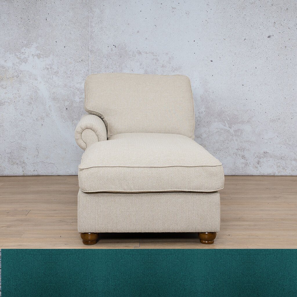 Salisbury Fabric Chaise Right Arm Fabric Sofa Leather Gallery Turquoise WAREHOUSE COLLECTION - PINETOWN OR NORTHRIDING Full Foam