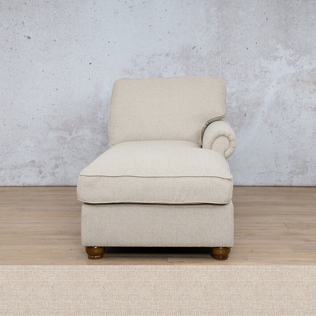 Salisbury Fabric Chaise Left Arm Fabric Sofa Leather Gallery Oyster WAREHOUSE COLLECTION - PINETOWN OR NORTHRIDING Full Foam
