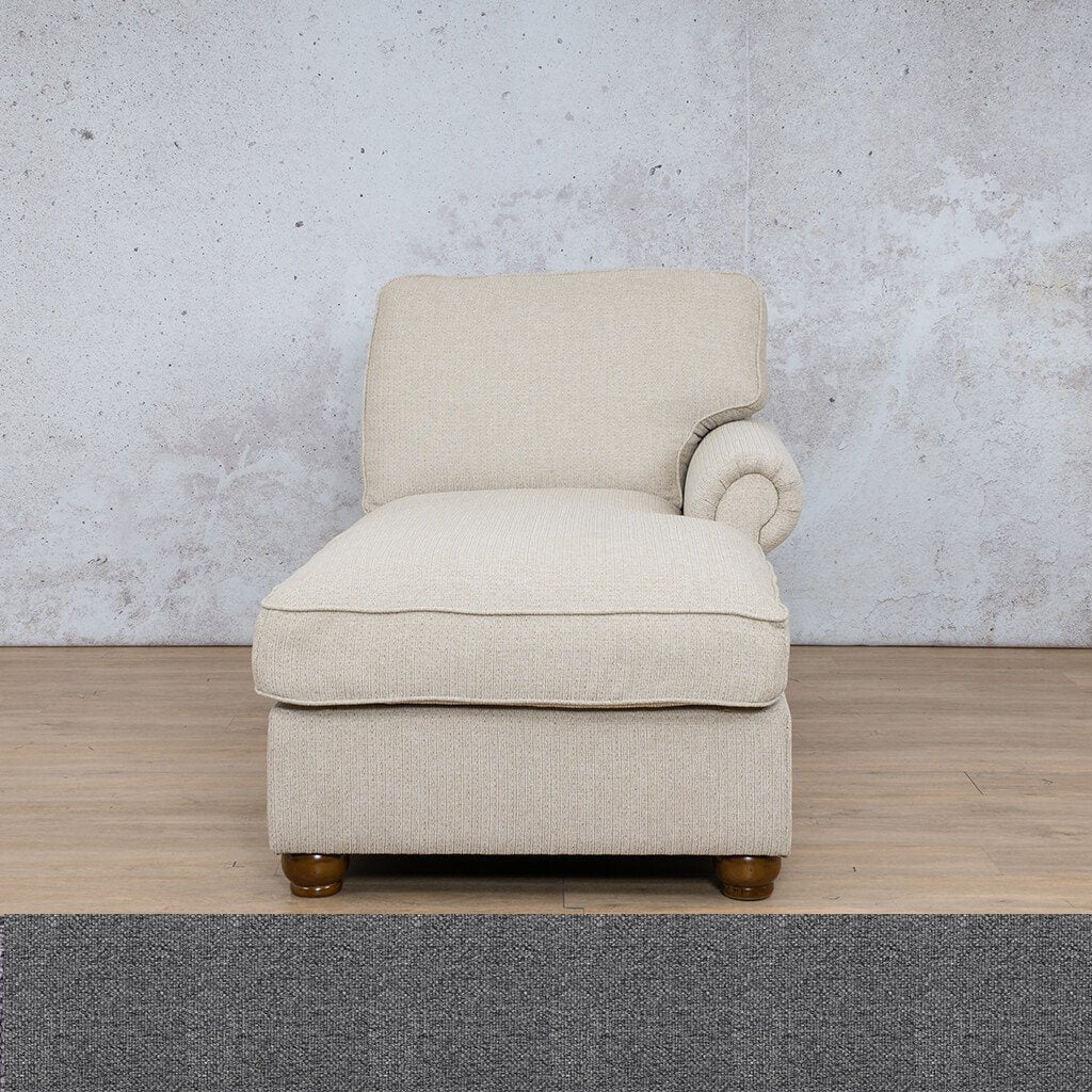 Salisbury Fabric Chaise Left Arm Fabric Sofa Leather Gallery Silver Charm WAREHOUSE COLLECTION - PINETOWN OR NORTHRIDING Full Foam