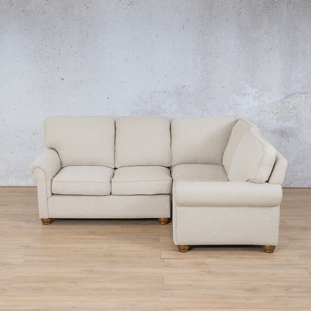 Salisbury Fabric L-Sectional 4 Seater - RHF Fabric Sectional Leather Gallery 