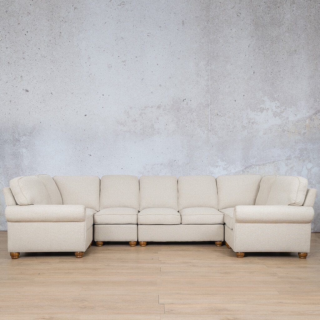 Salisbury Fabric Modular U-Sofa Sectional Sofa Fabric Sectional Leather Gallery Oyster